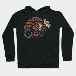 Motobiker skull Hoodie